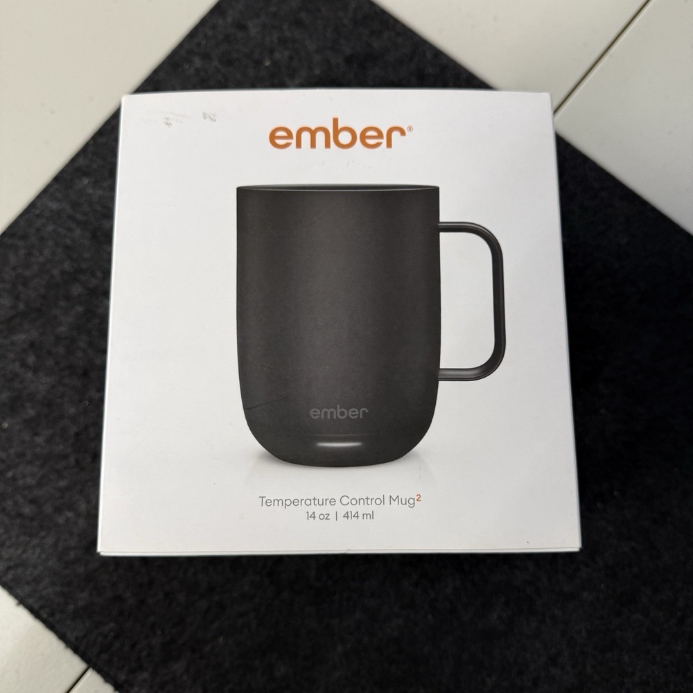 Ember Temperature Control Smart Mug 2 Black 14 oz Heated Coffee Mug